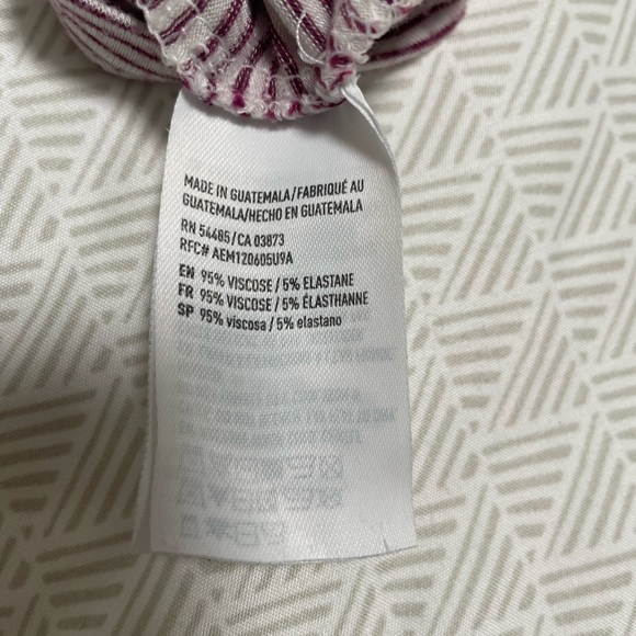 AEO Soft & Sexy Crop Top Red/White Stripe - Picture 4 of 4